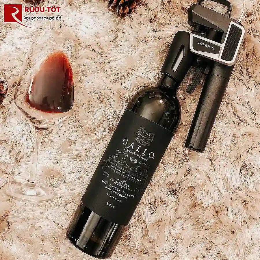 ruou vang gallo signature series zinfandel