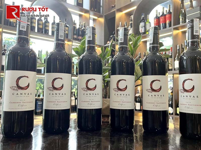 Rượu vang Mỹ Canvas