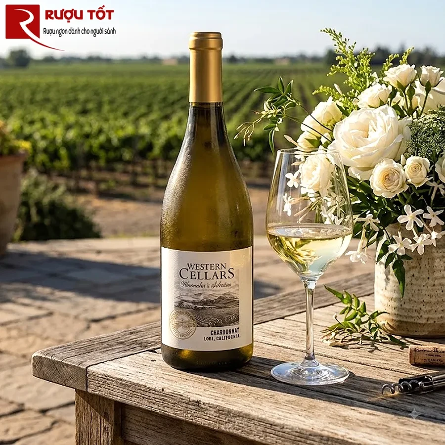 Rượu vang Western Cellars Chardonnay