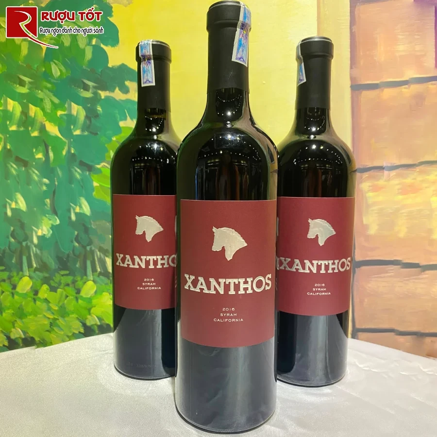 ruou vang xanthos syrah california