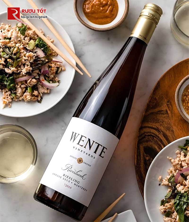Vang trắng Wente Riverbank Riesling