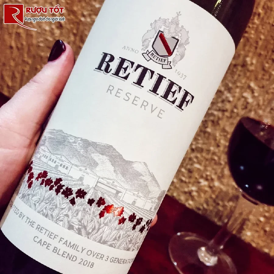 ruou vang retief reserve cape blend