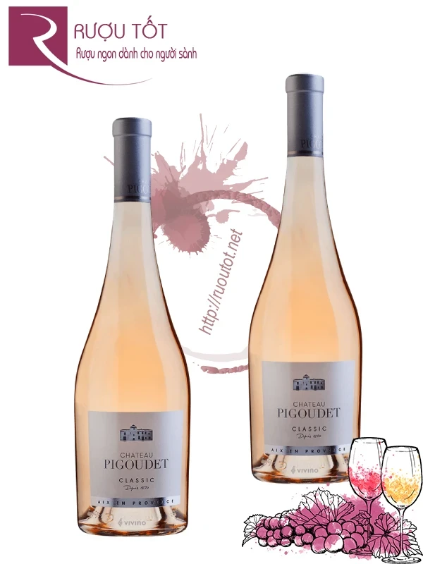 Vang Pháp Château Pigoudet Classic Rose