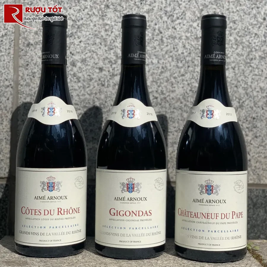 ruou aime arnoux gigondas 14,5% 750ml cao cap chat luong