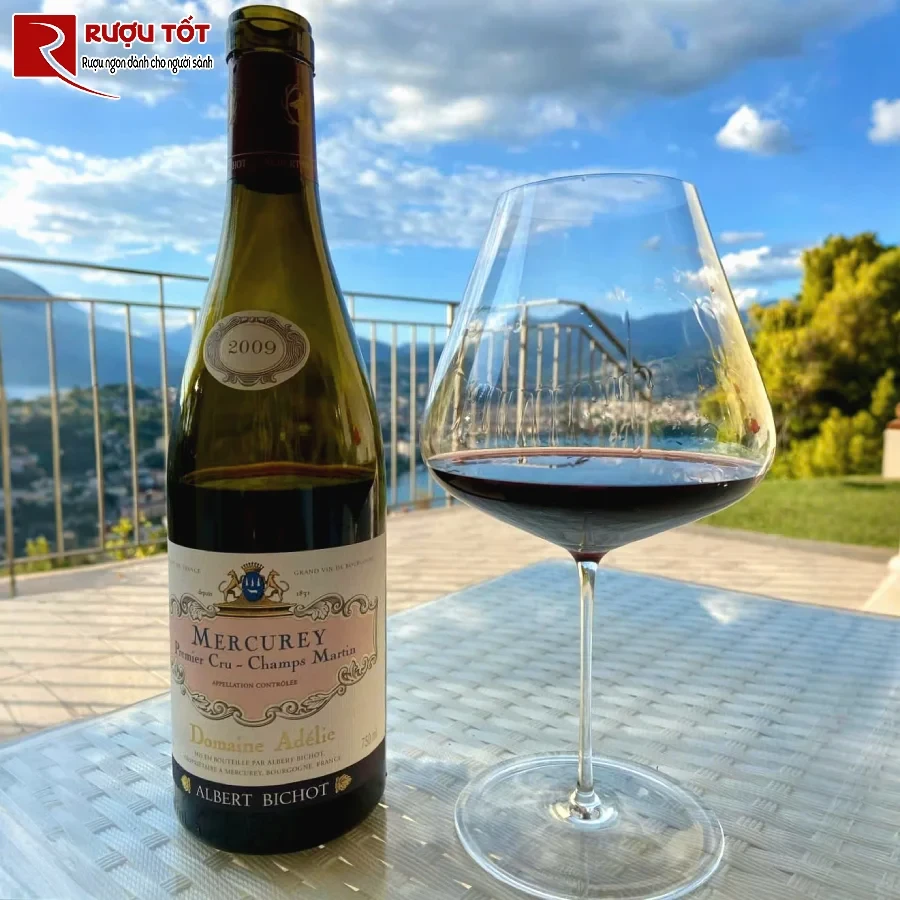 ruou albert bichot domaine adelie champs martin mercurey premier cru bio wine 13,5%