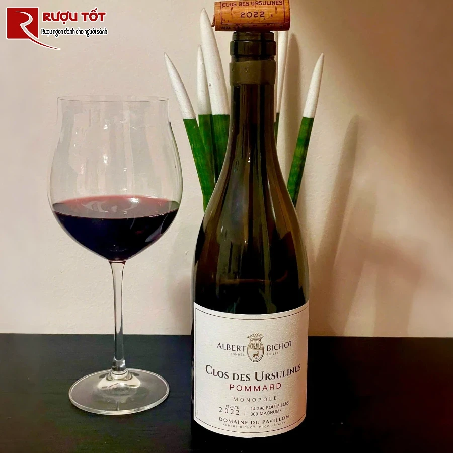 ruou albert bichot domaine du pavillon clos des ursulines pommard monopole 13%