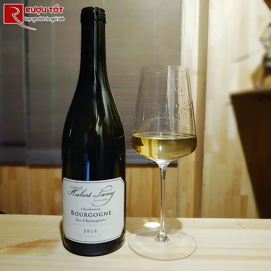 ruou bourgogne hubert lamy les chataigniers chardonnay cao cap