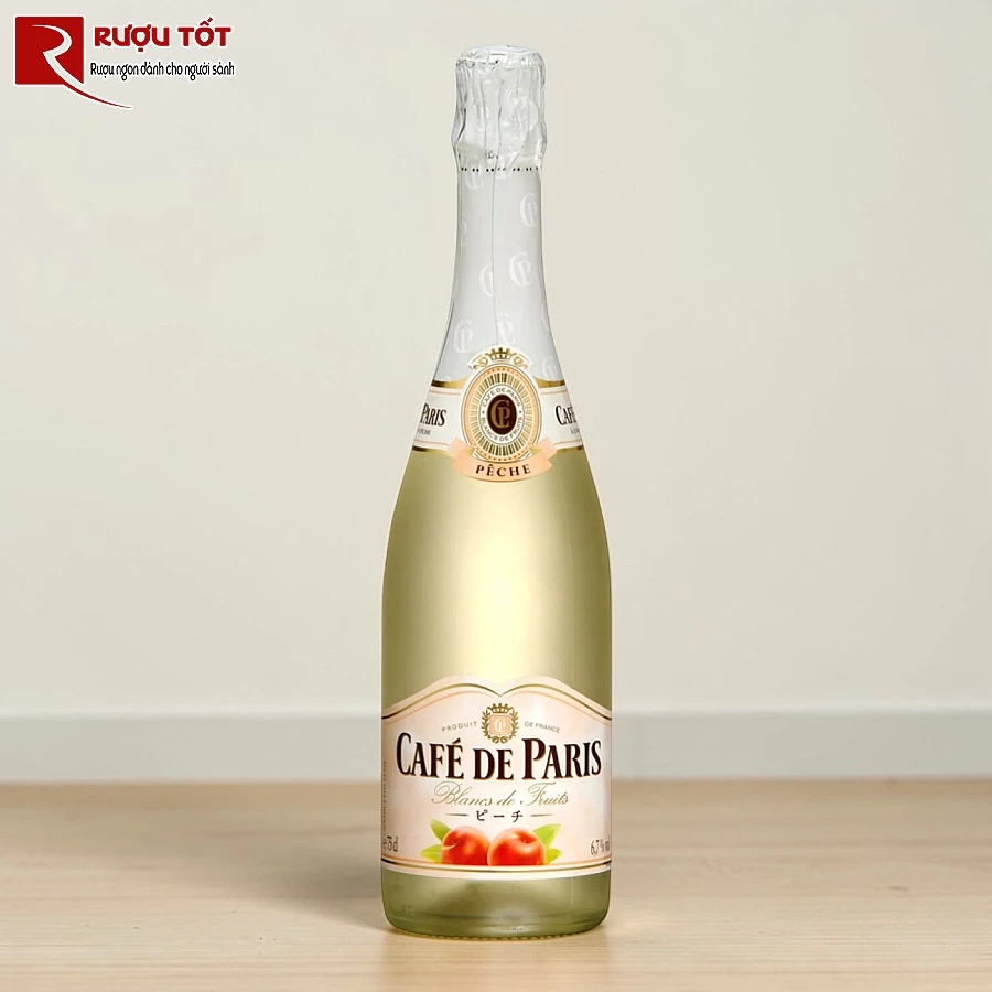 ruou cafe de paris blancs de fruits peach hao hang