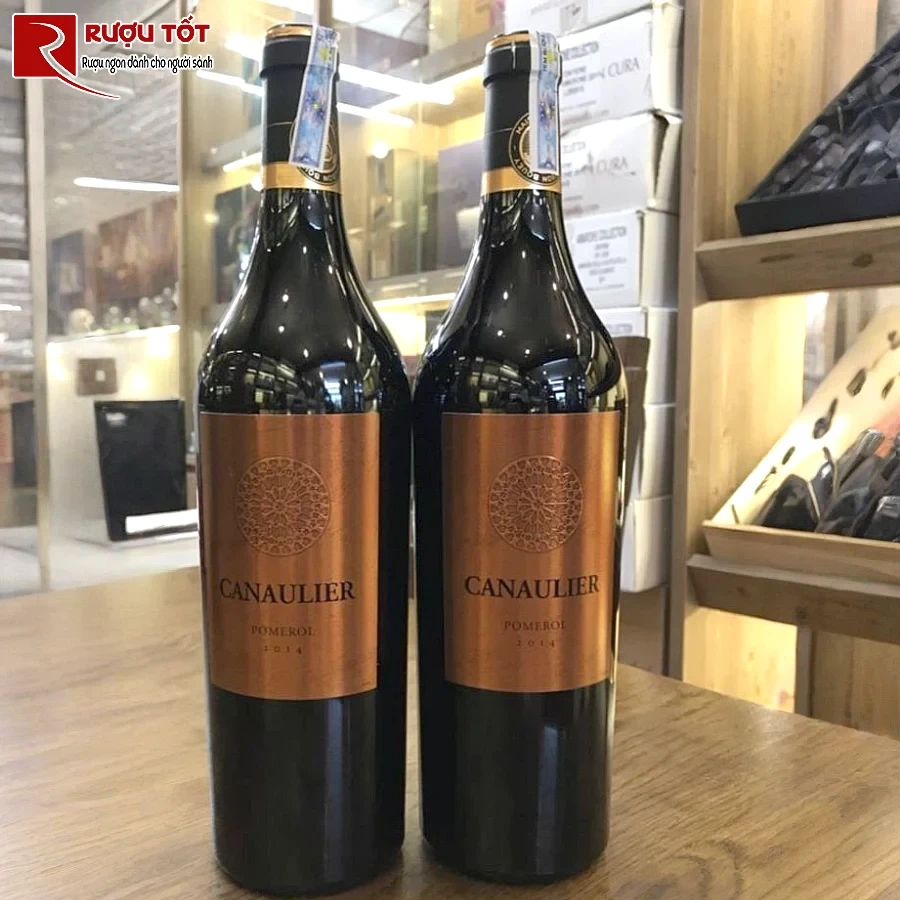 ruou canaulier pomerol aoc nhap khau phap cao cap