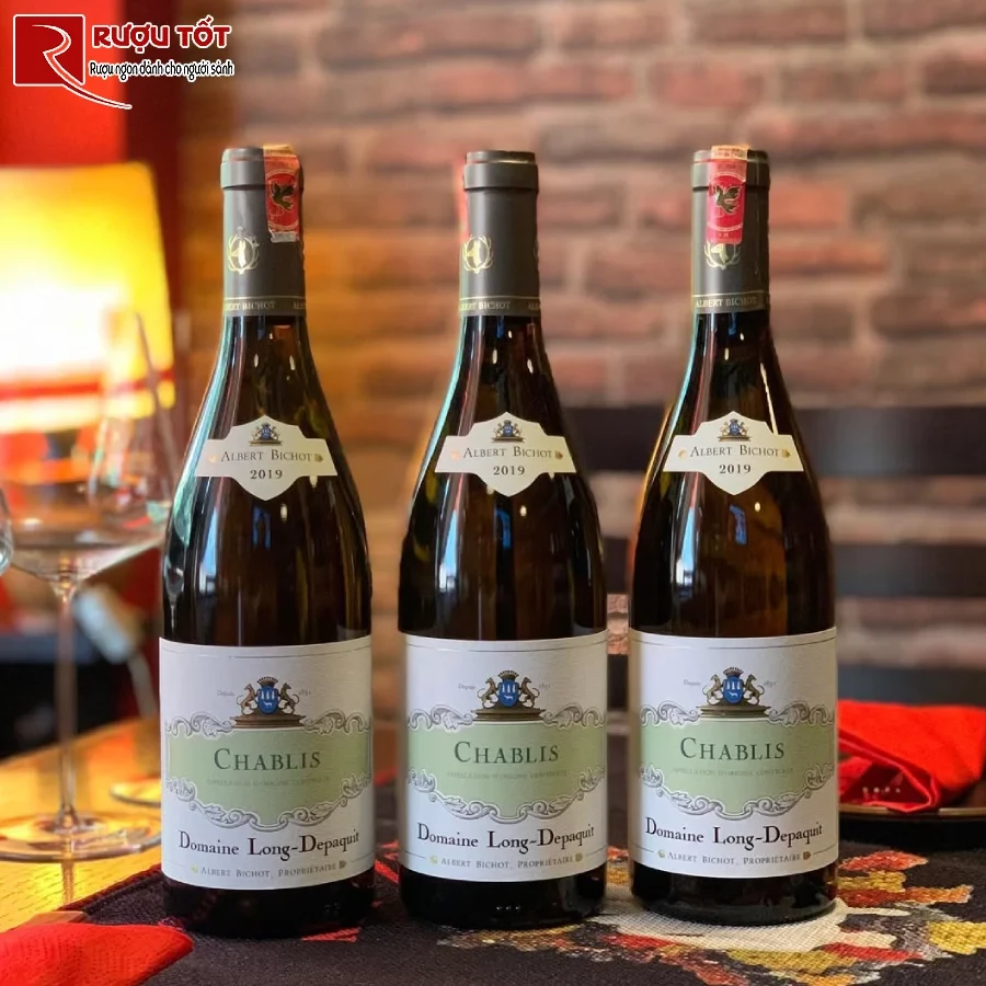 ruou chablis domaine long depaquit 750ml 12,5% thuong hang