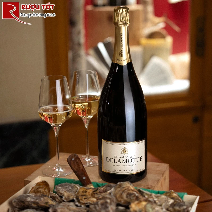 Rượu Champagne Delamotte Blanc de Blancs