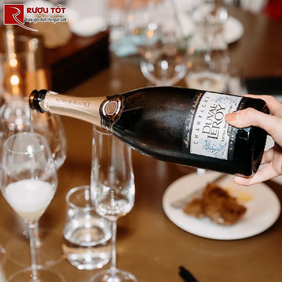 ruou champagne duval leroy extra brut prestige 1er cru