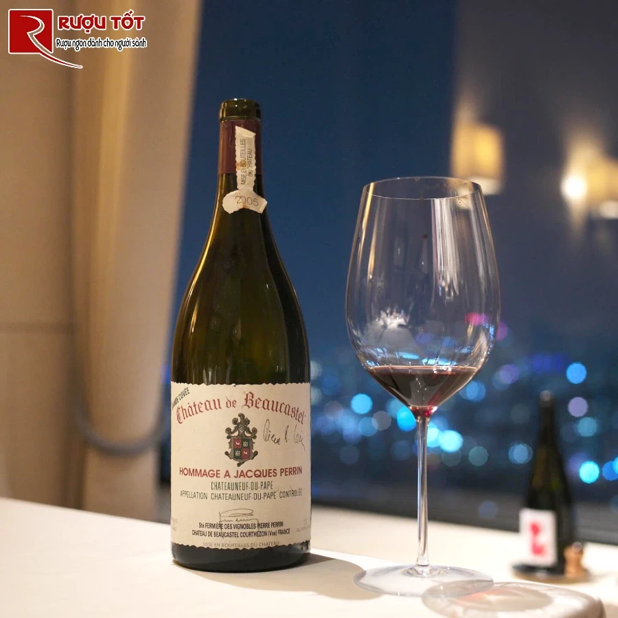 ruou chateau beaucastel hommage jacques perrin thuong hang