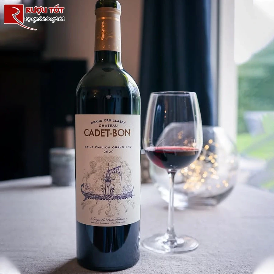 ruou chateau cadet bon grand cru classe chinh hang