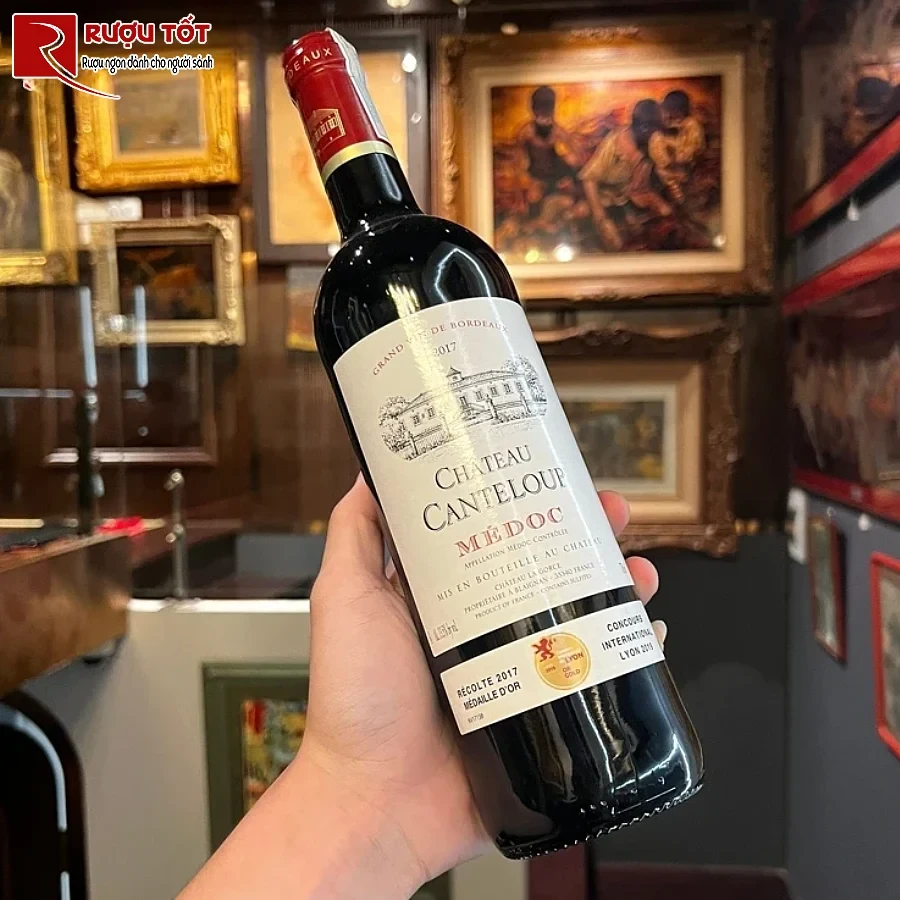 ruou chateau canteloup medoc aoc dang cap
