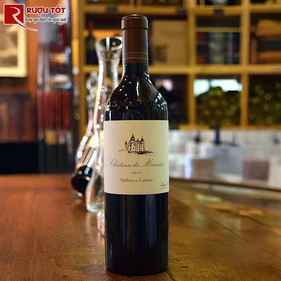 ruou chateau de mercues cahors 13,5% 750ml chat luong cao