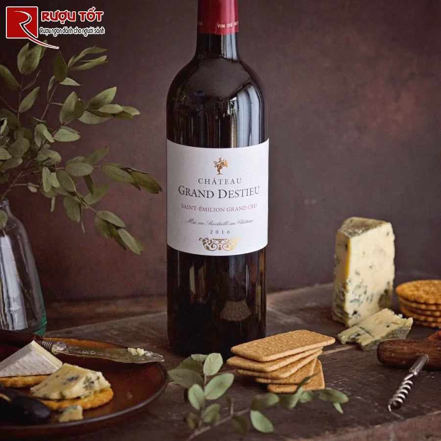 ruou chateau grand destieu saint emilion grand cru dang cap