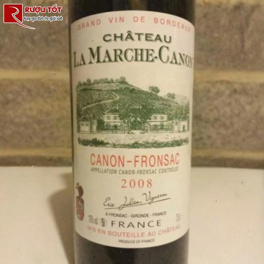ruou chateau lamarche canon fronsac chat luong cao
