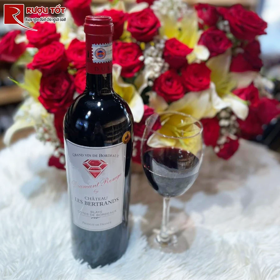 ruou chateau les bertrands diamant rouge chinh hang
