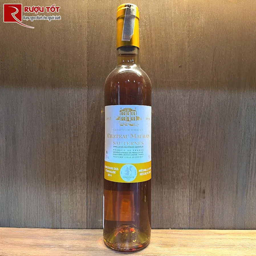 ruou chateau mauras sauternes 13% 750ml phap