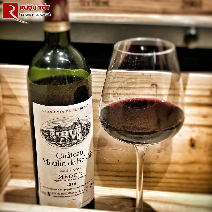 ruou chateau moulin de bel air medoc