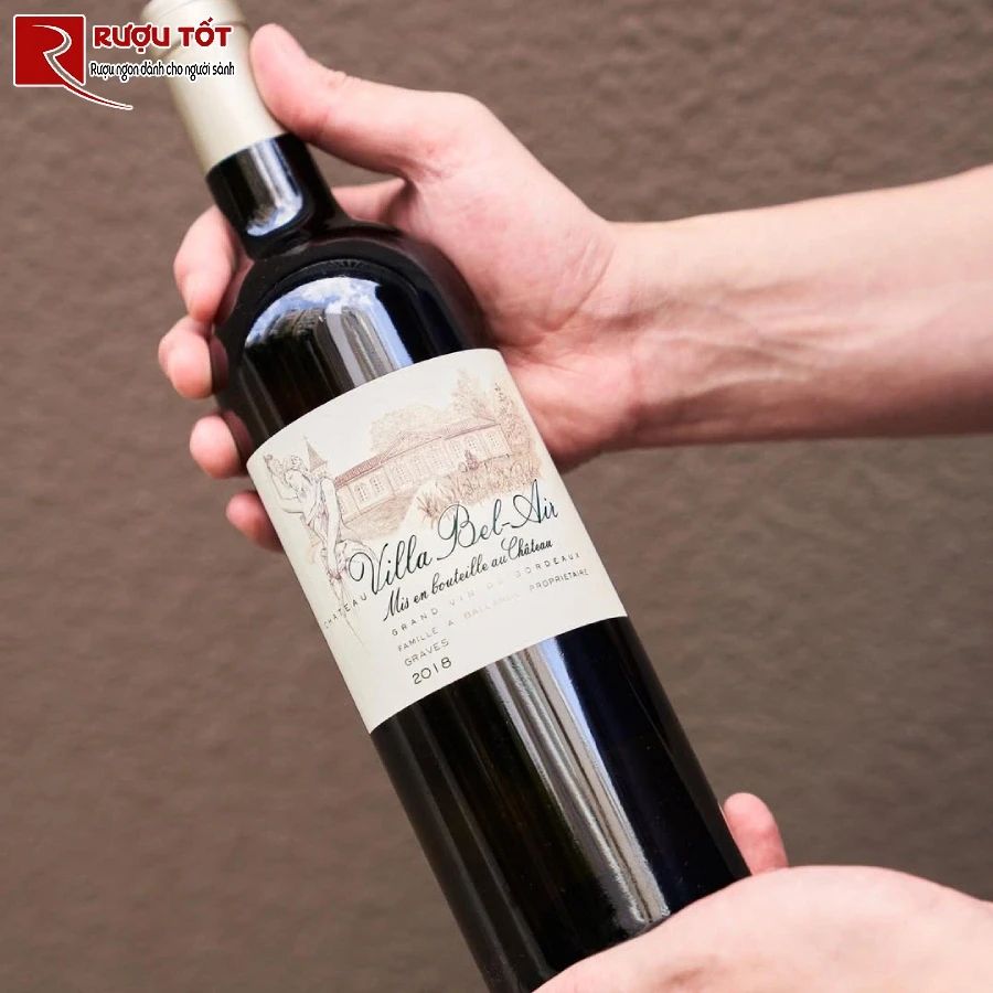 ruou chateau villa bel air graves blanc