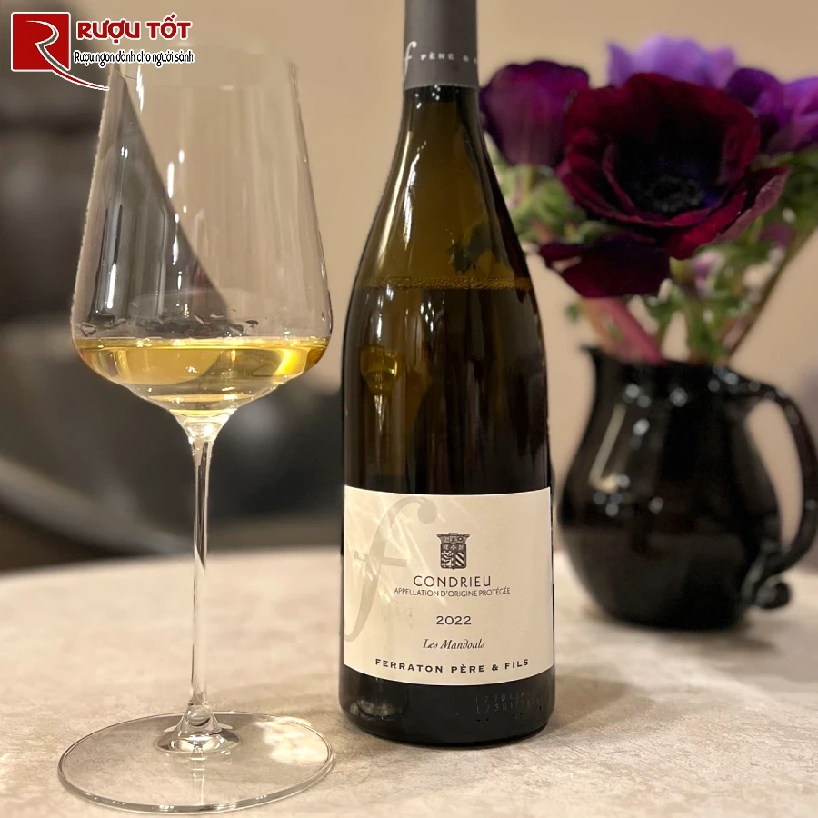 ruou condrieu les mandouls 13,5% 750ml thuong hang