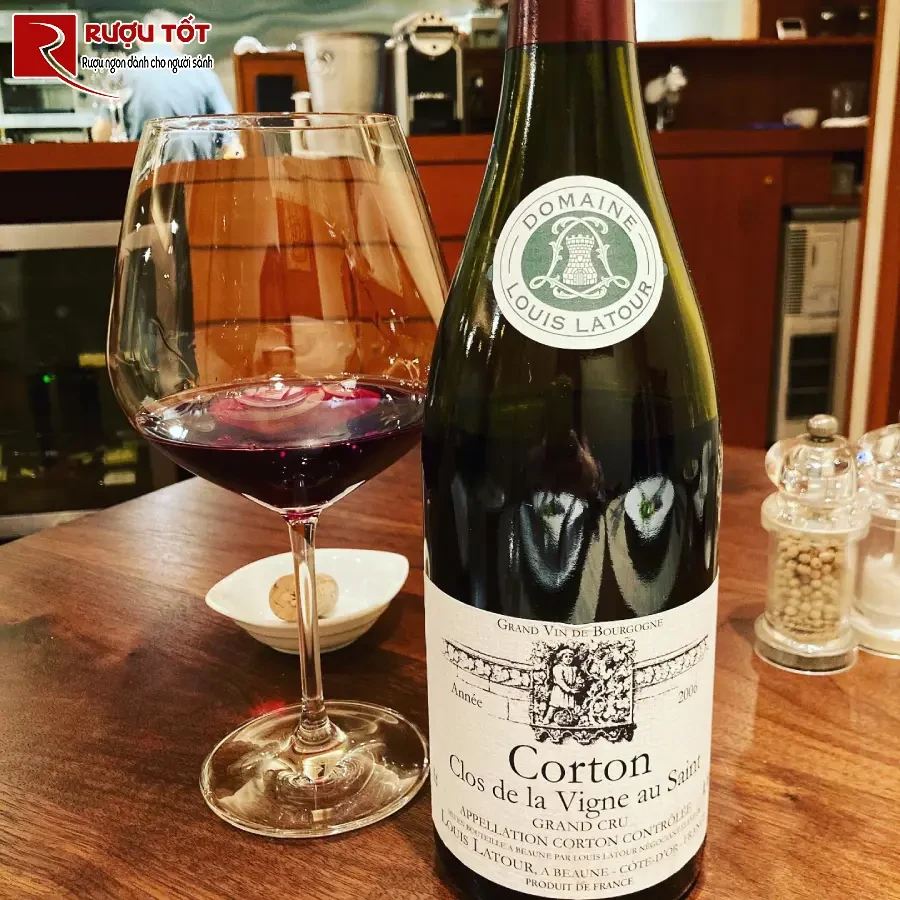 ruou corton clos de la vigne au saint grand cru
