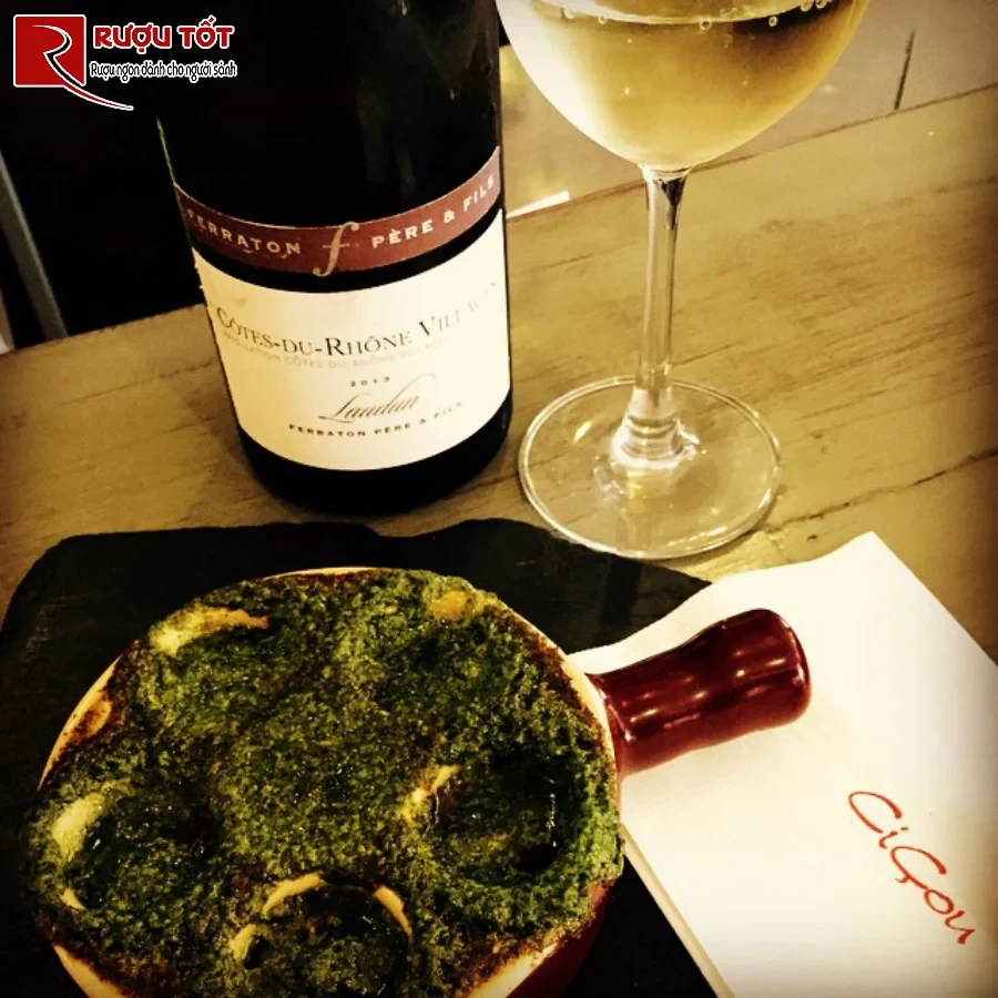 ruou cotes du rhone villages laudun