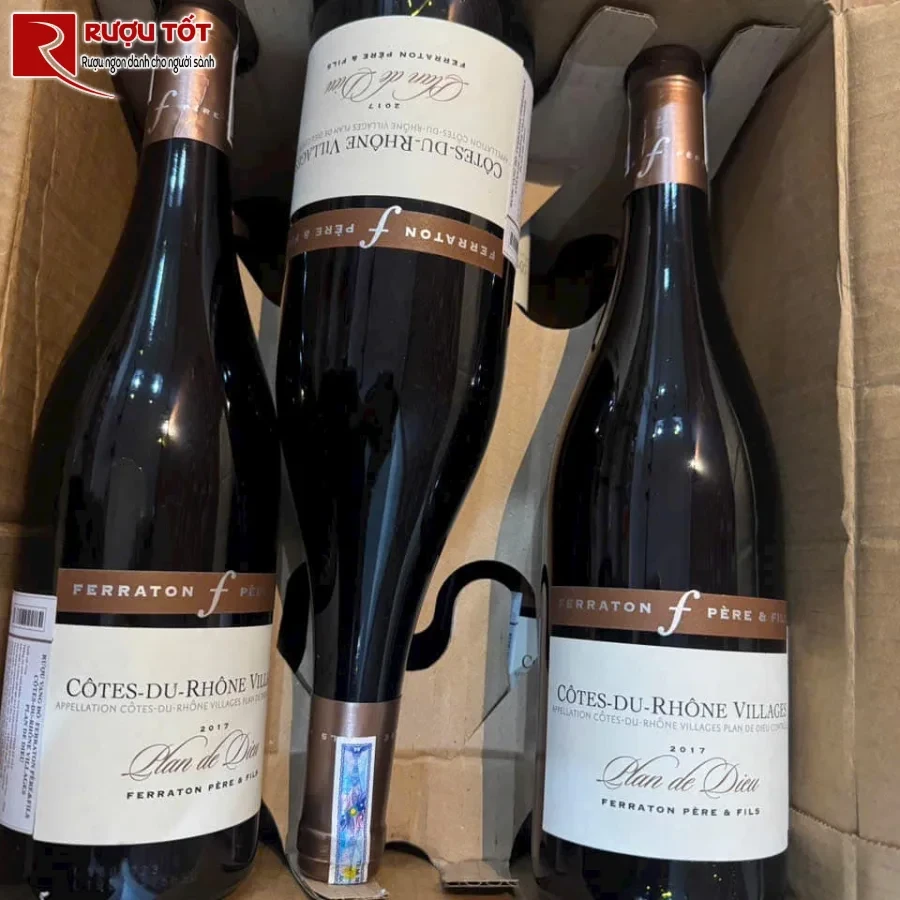 ruou cotes du rhone villages plan de dieu