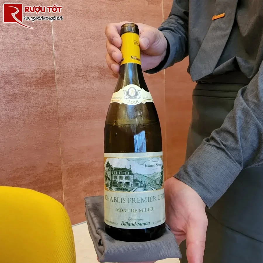 ruou domaine billaud-simon chablis premier cru mont de milieu ngon