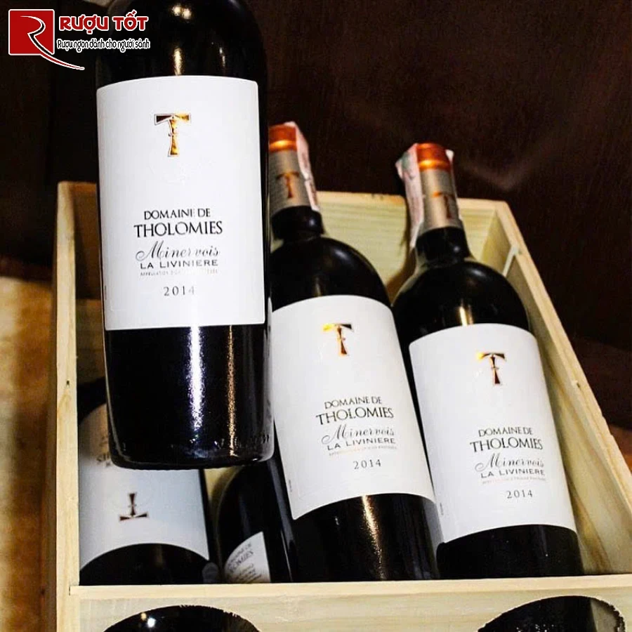 ruou domaine de tholomies minervois la liviniere 13,5% 750ml