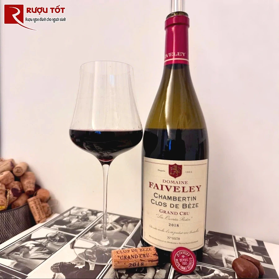 ruou domaine faiveley chambertin clos de beze les ouvrees rodin 14%