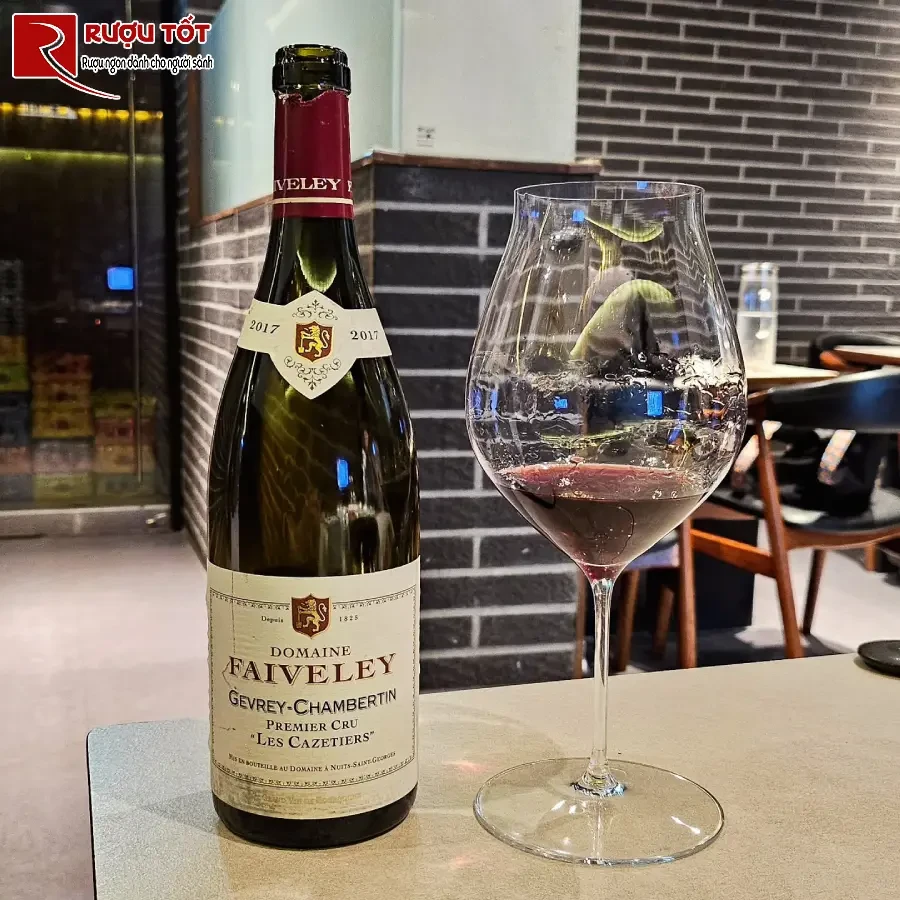 ruou domaine faiveley gevrey chambertin premier cru les cazetiers 750ml