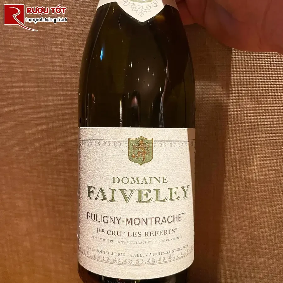 ruou domaine faiveley puligny montrachet premier cru les referts