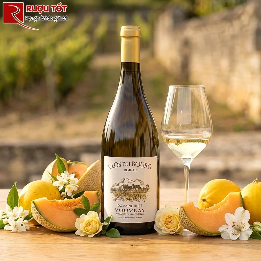 Rượu Domaine Huet Clos du Bourg Demi Sec