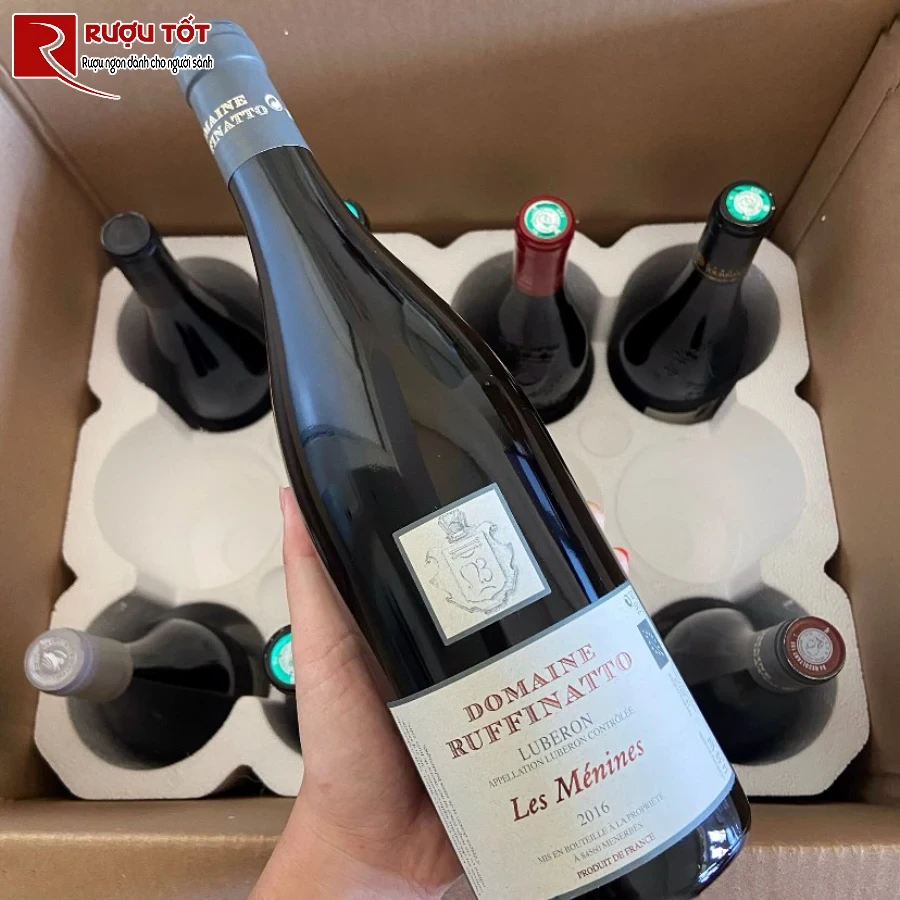 ruou domaine ruffinatto luberon les menines 13,5% 750ml