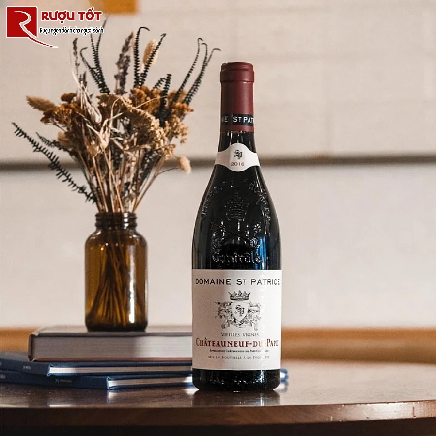 ruou domaine st patrice chateauneuf du pape phap