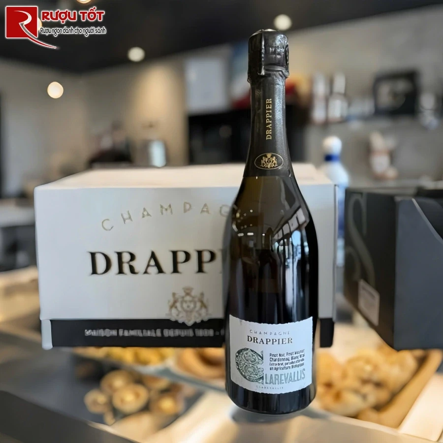 ruou drappier clarevallis extra brut gia tot