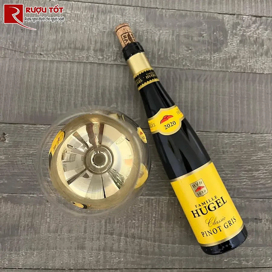 ruou famille hugel classic pinot gris 750ml 13% chat luong