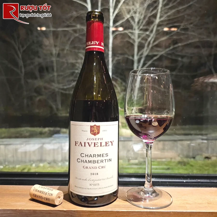 ruou joseph faiveley charmes chambertin grand cru 13% 750ml