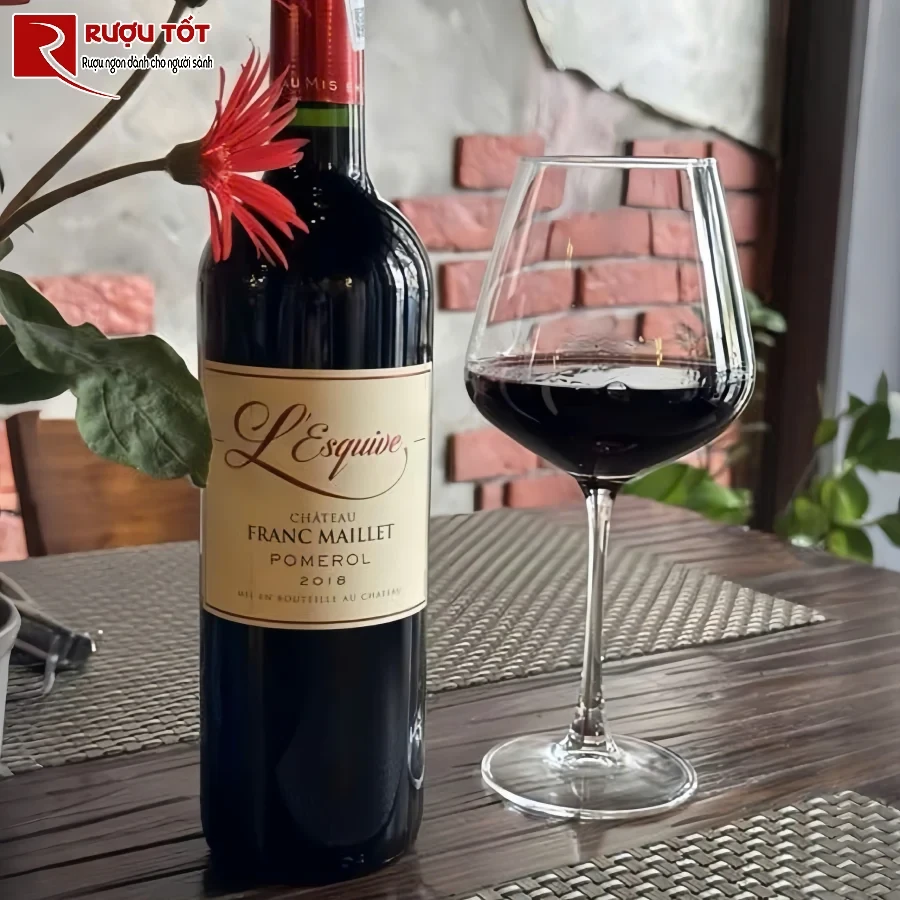 ruou l esquive chateau franc maillet 14,5% 750ml