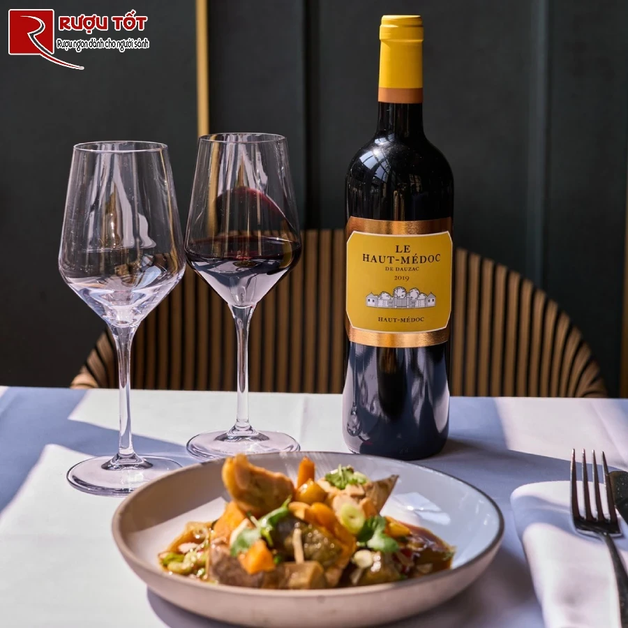 ruou le haut medoc de dauzac 750ml chat luong cao