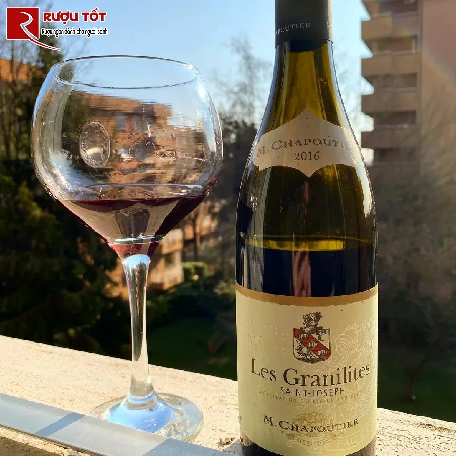 ruou les granilites saint joseph m chapoutier chinh hang