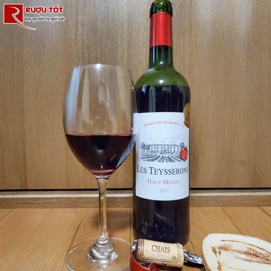 ruou les teysserons haut medoc 13% 750ml hao hang gia tot