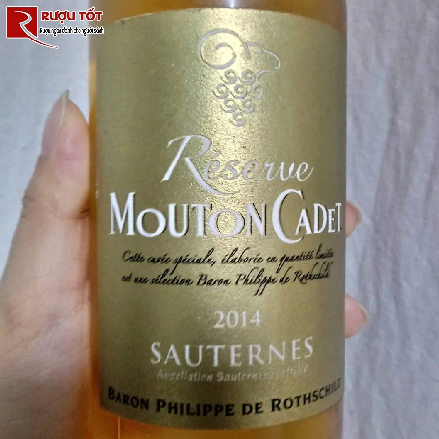 ruou mouton cadet reserve sauternes chinh hang