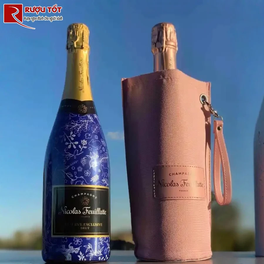 ruou nicolas feuillatte sleeve brut