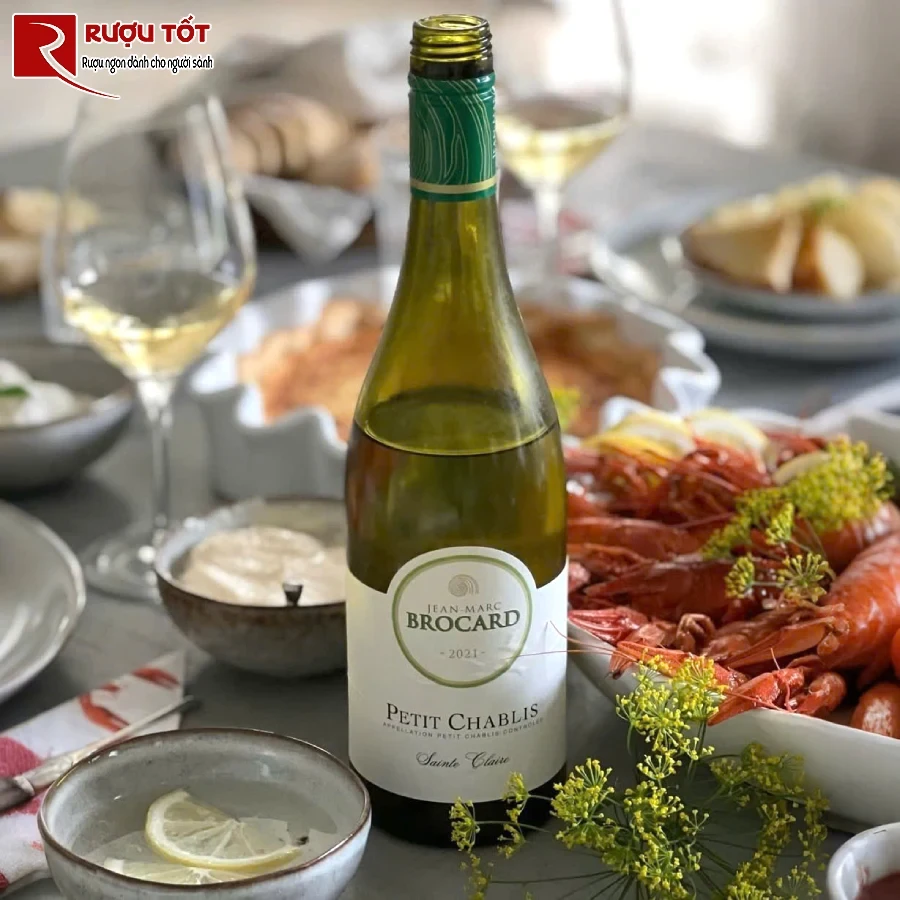 ruou petit chablis jean marc brocard 12,5% 750ml tuoi mat