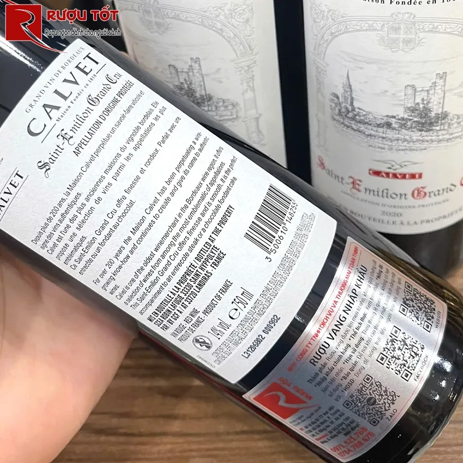 Rượu Pháp Calvet Saint Emilion Grand Cru