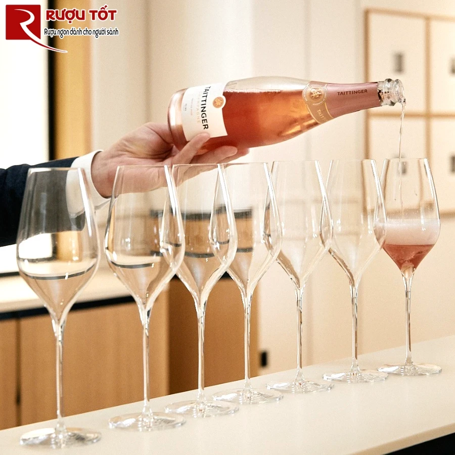 Rượu Pháp Champagne Taittinger Brut Prestige Rose
